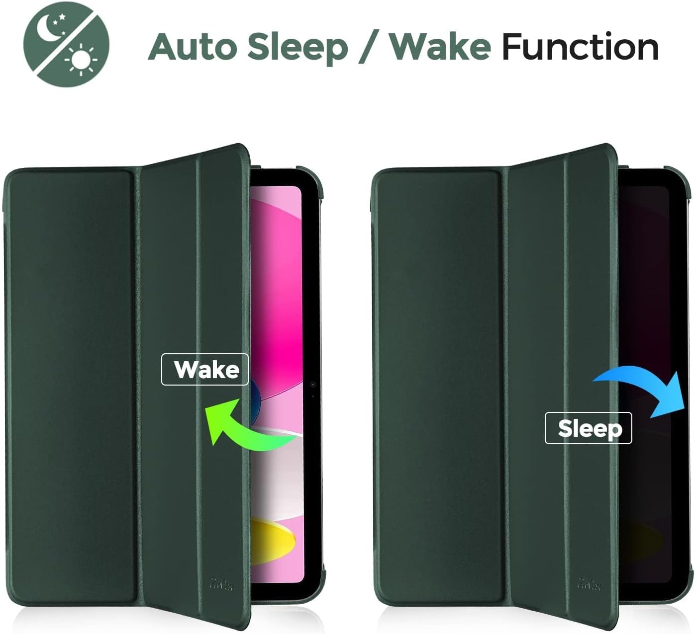 Thumbnail 3 de ProCase slim Smart Cover case for iPad 11-inch (A16) 2025 / iPad 10.9-inch 2022 with translucent hard shell back