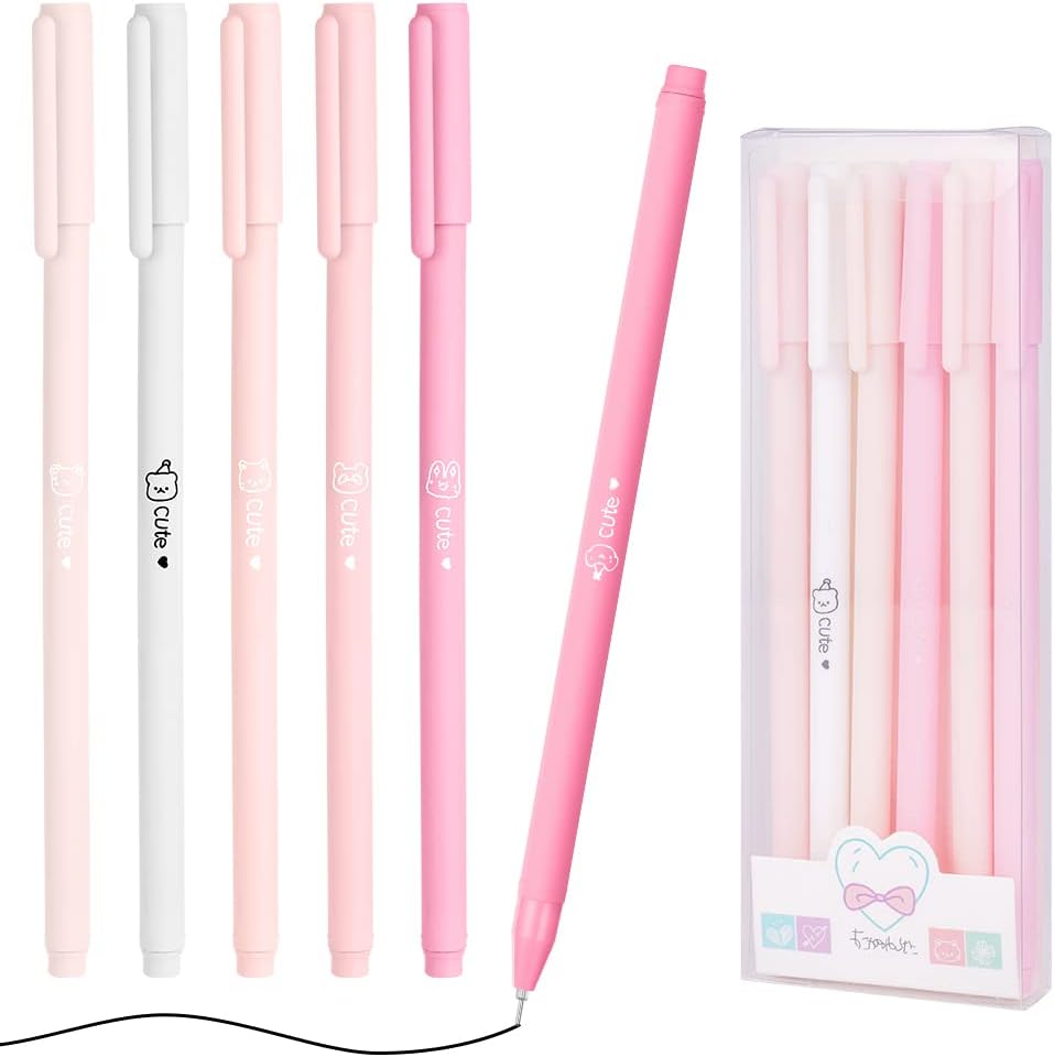Detalle de OFFCUP Rollerball gelpennor, 6-pack med svart bläck och 0,5 mm spets
