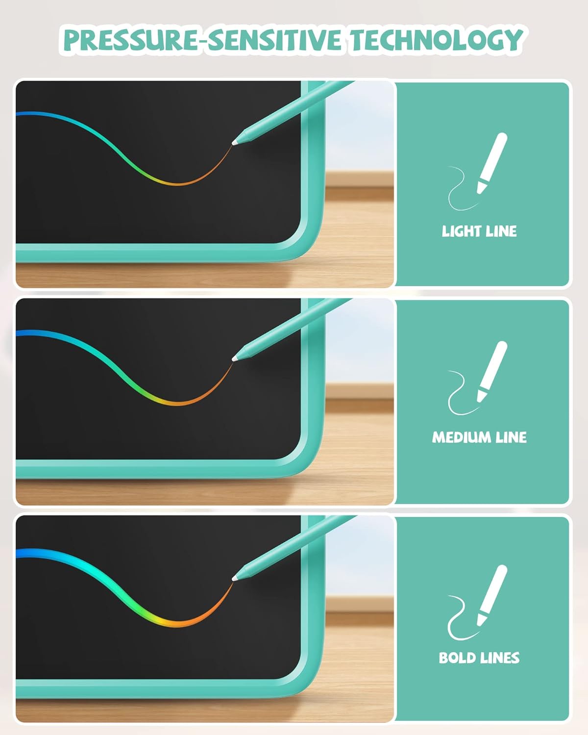 Thumbnail 5 de 10-Zoll-LCD-Schreibblock digitales Zeichenbrett für Kinder