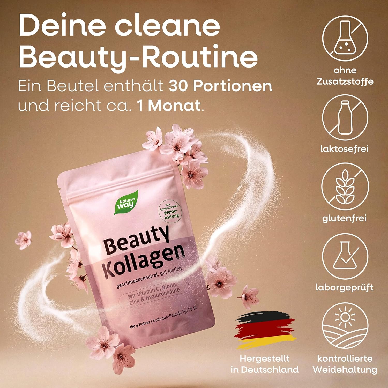 Thumbnail 4 de Beauty Kollagenpulver 450 g für Haut & Haare
