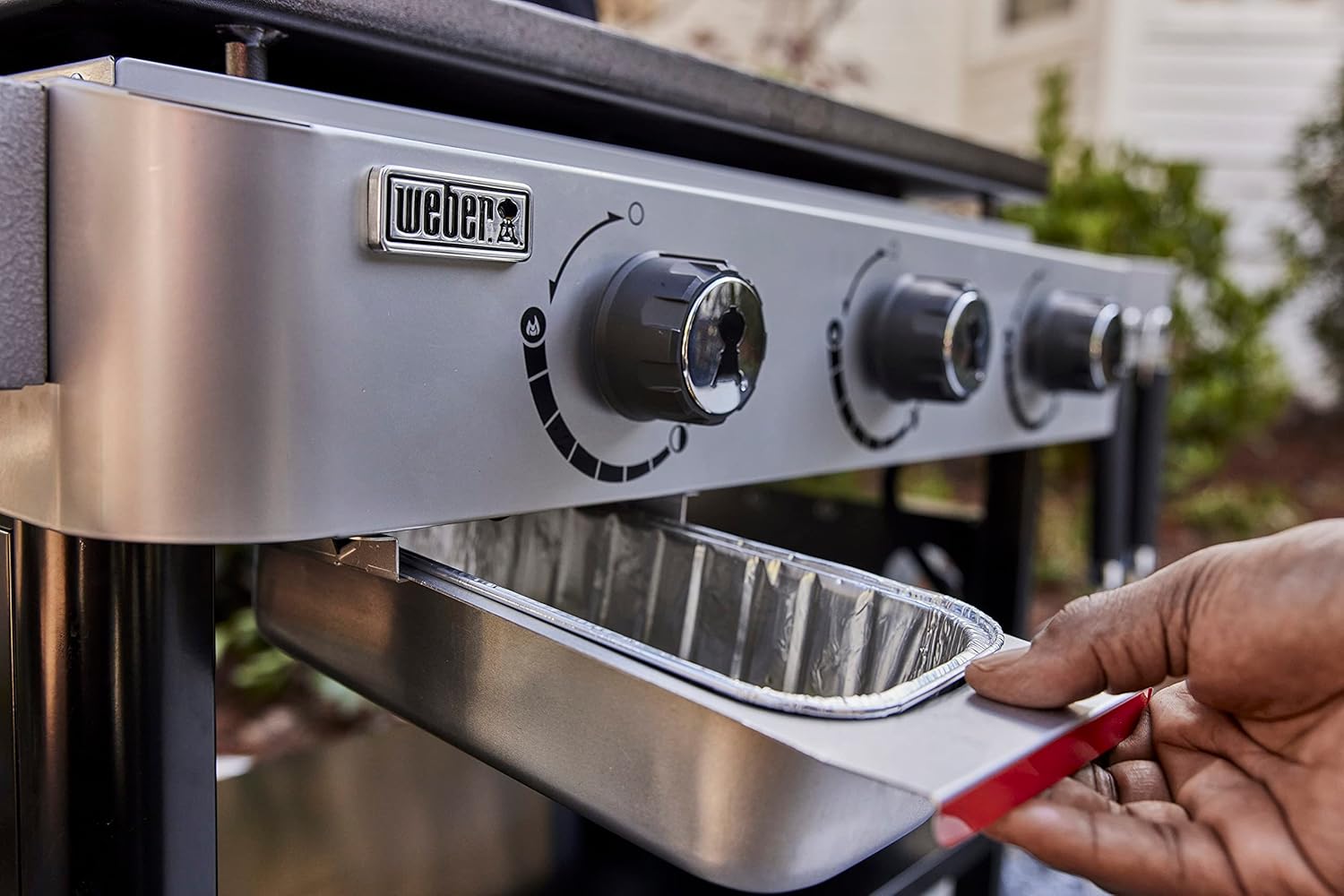 Detalle 1 de Weber 6777 3-delige plancha-startset met spatel, schraper en knijpfles