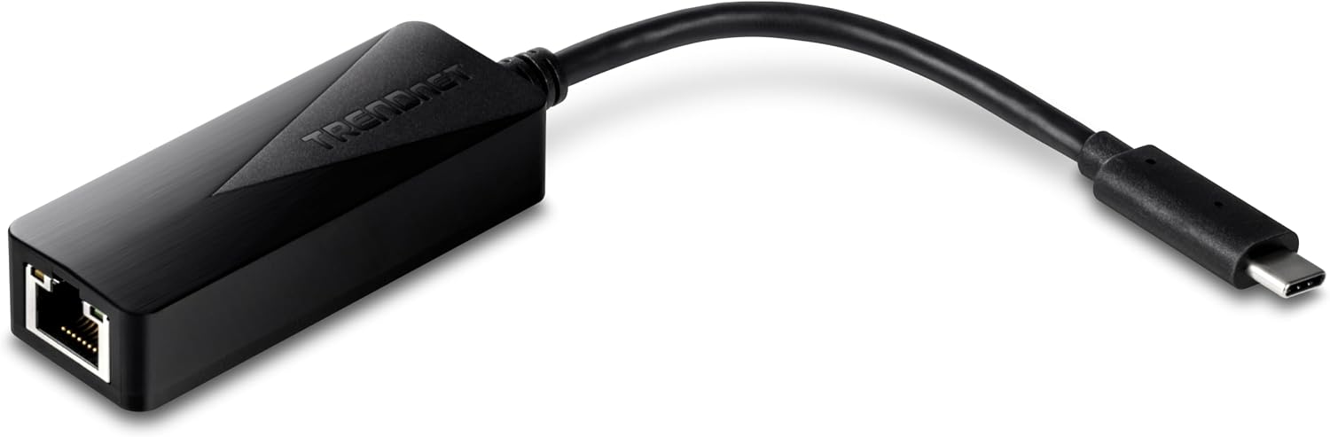 Detalle de TRENDnet TUC-ETG USB-C to Gigabit Ethernet Adapter (Windows, Mac, Nintendo Switch) — USB-C to 1 Gbps wired LAN