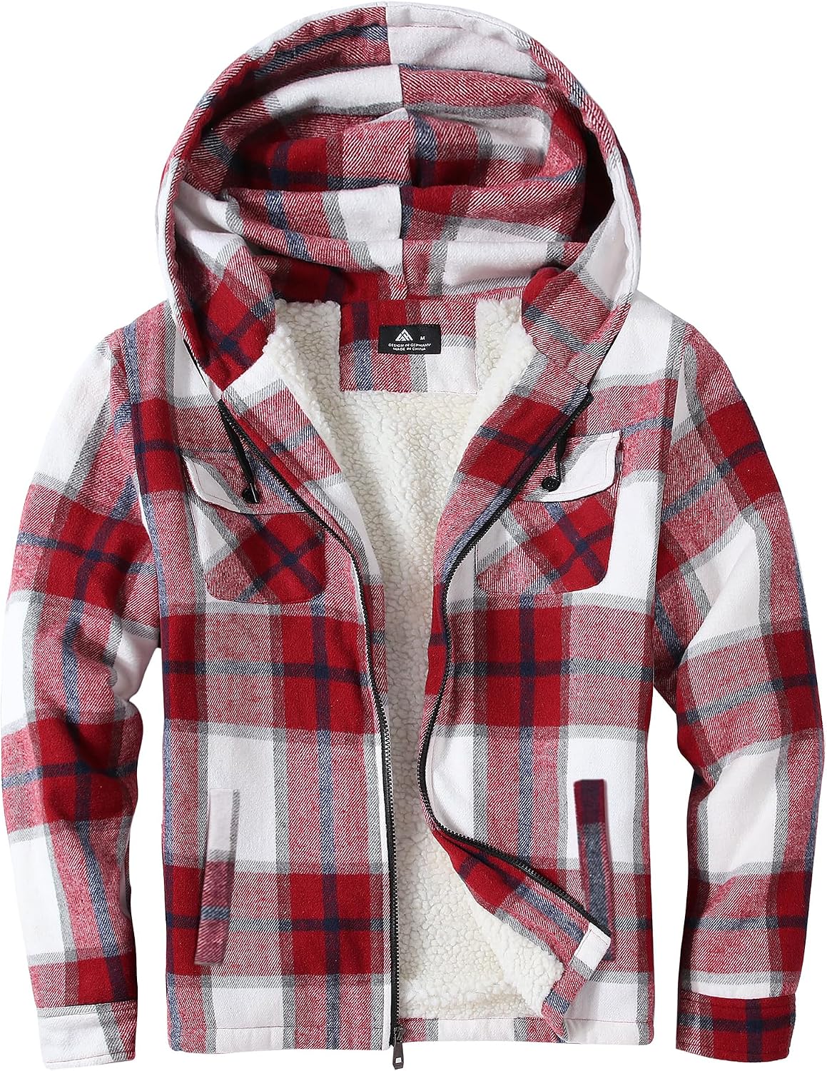 Detalle de JACKETOWN Giacca Uomo in Pile con Cappuccio 3D