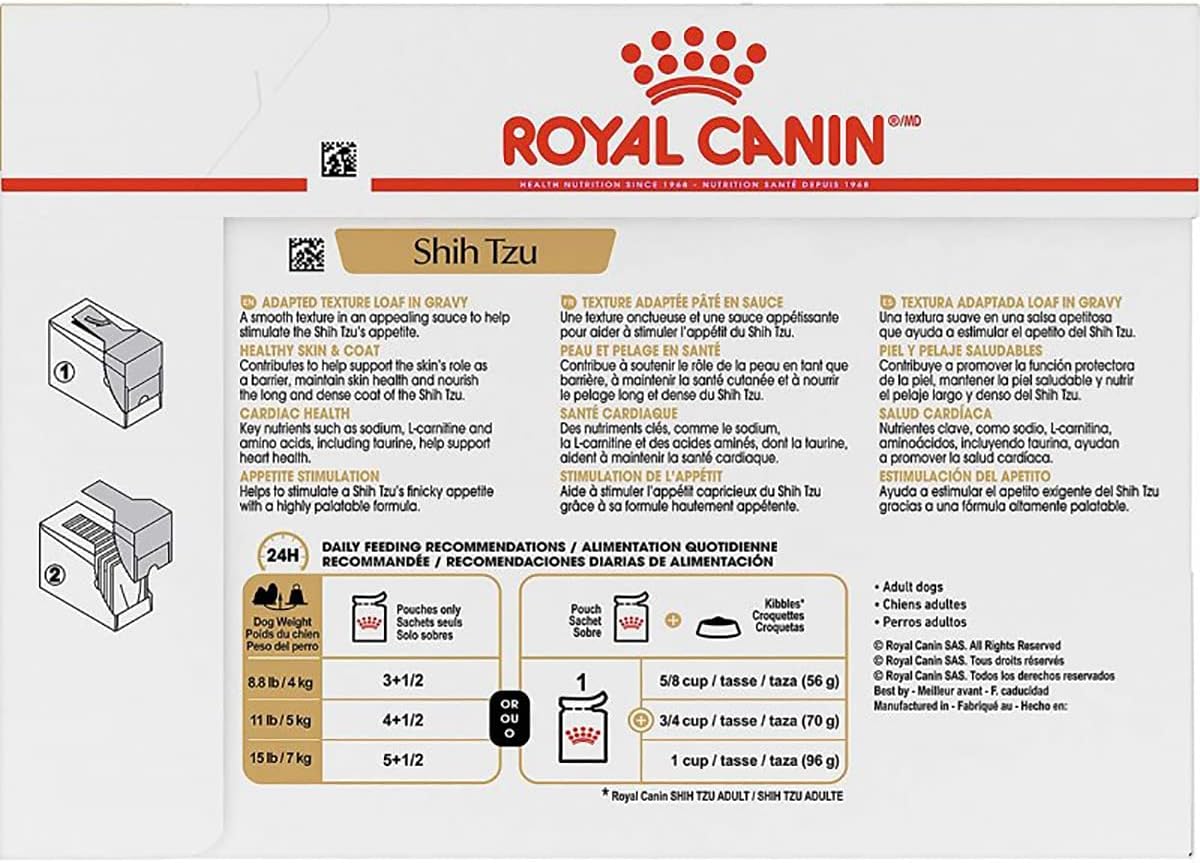 Detalle de Royal Canin Shih Tzu Terrier Adulte – Nourriture humide en portions 12 x 85 g (pack)