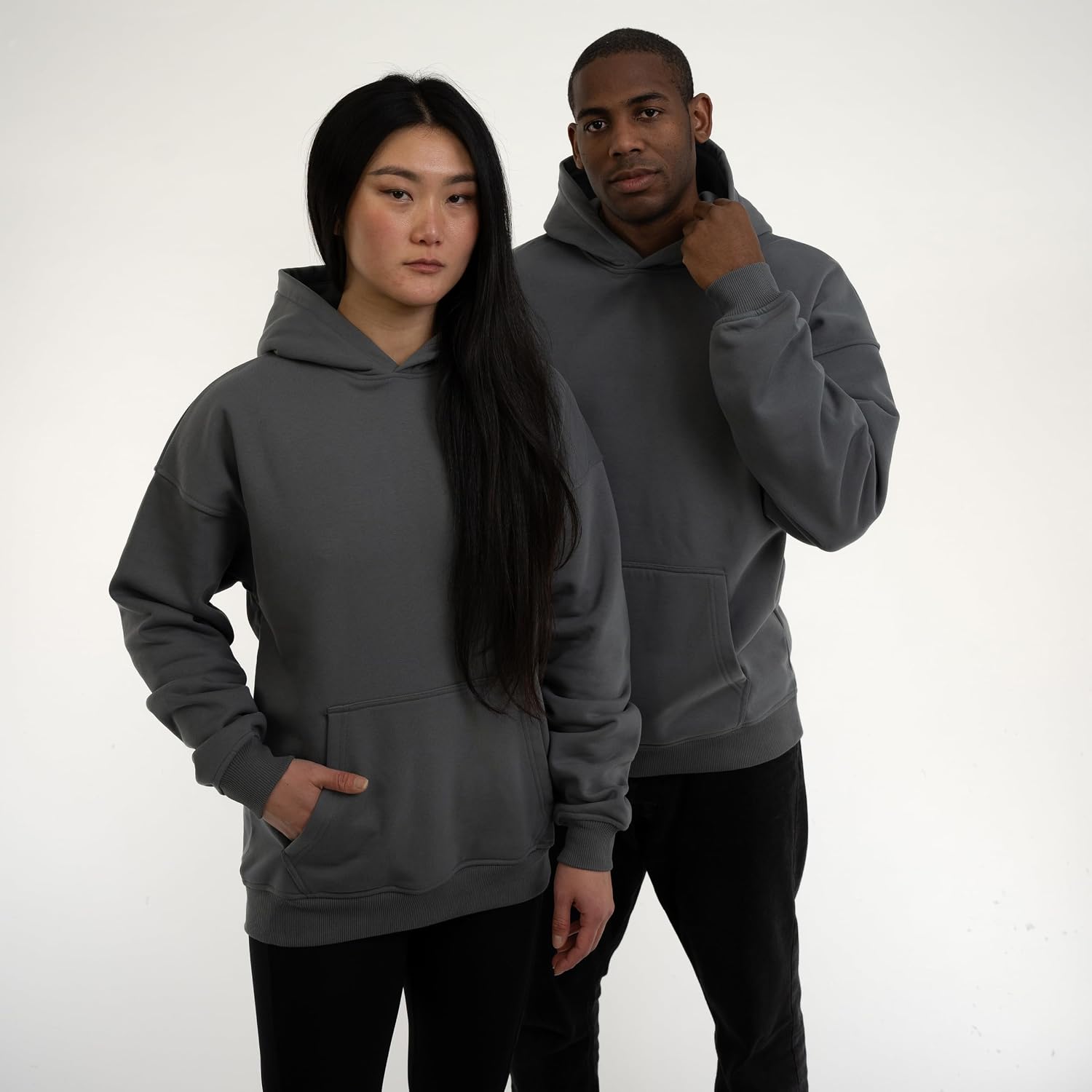 Detalle 2 de Johnny Urban Cody hoodie oversize unisex in jersey leggero e tessuto pesante