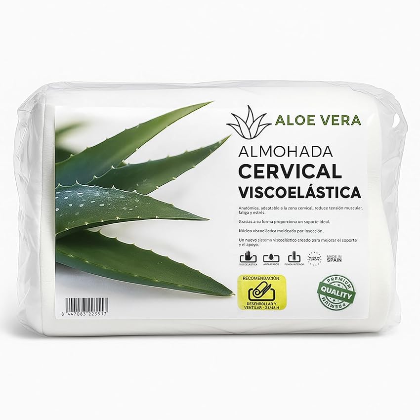 Thumbnail 5 de DUÉRMETE ONLINE Almohada visco Aloe Vera 70×40 cm