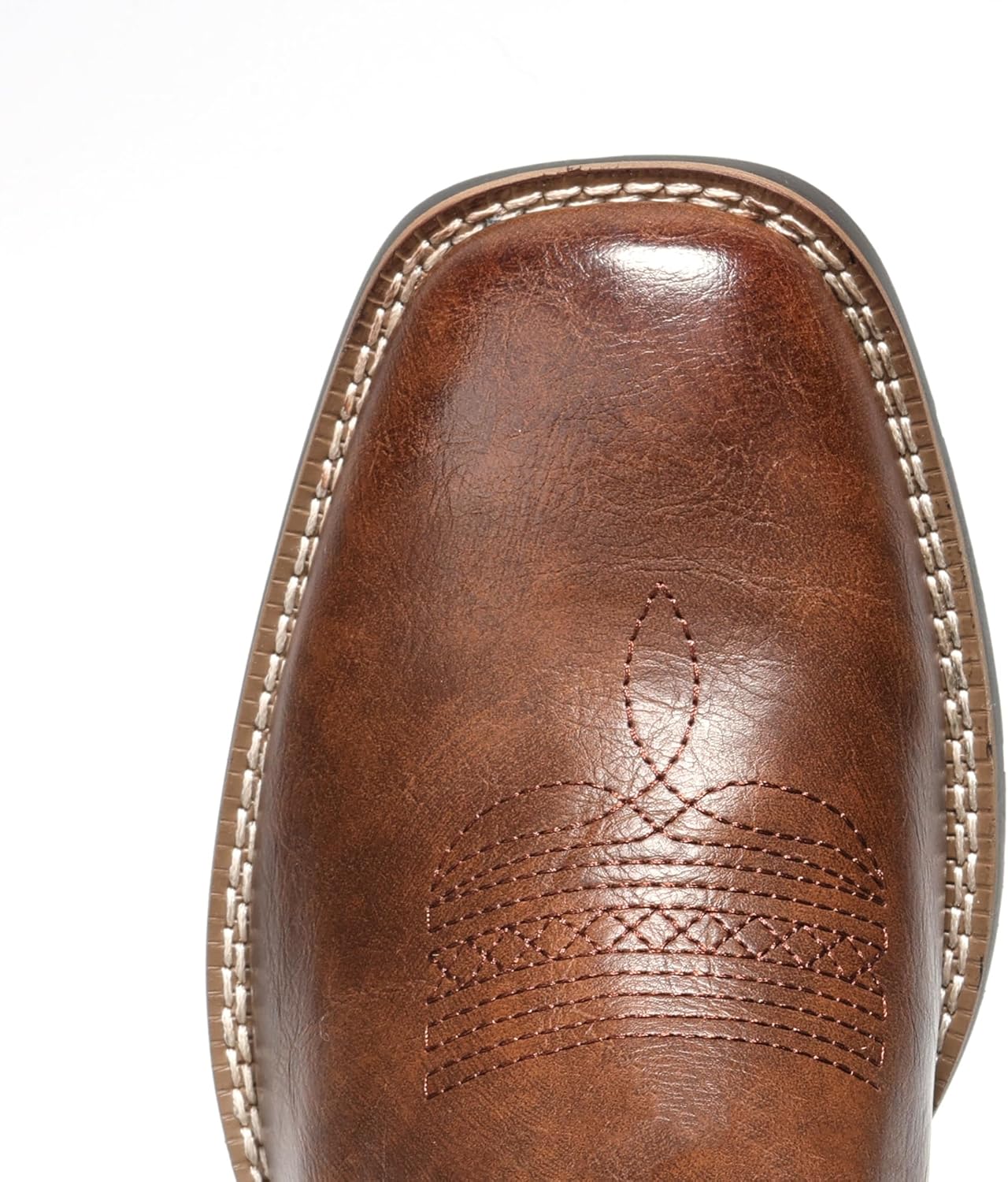 Thumbnail 3 de IUV Men's Cowboy Boots with Square Toe – Durable, Retro Embroidered Pull-On Western Boots