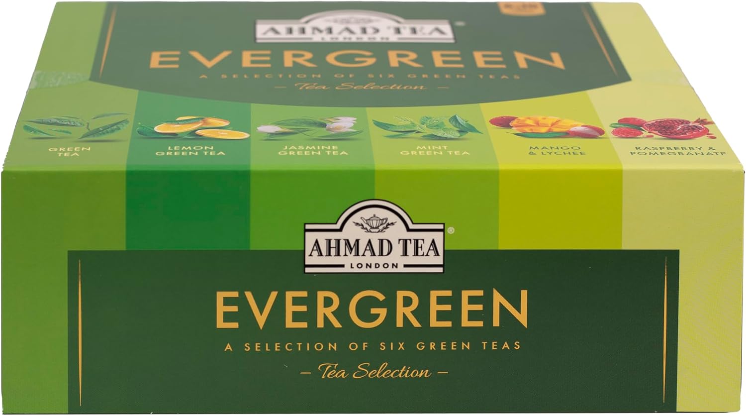 Thumbnail 6 de Ahmad Tea EverGreen Selection – cofanetto di tè verde in 6 gusti (10 bustine ciascuno)