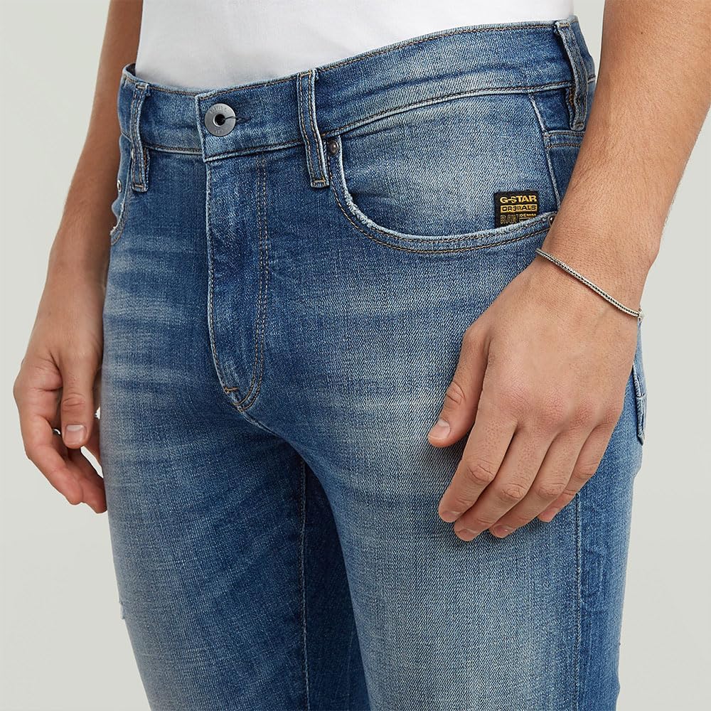 Detalle de G-Star Herren Revend FWD Skinny Jeans – Revend-Fit mit Nieten-Details und Münztasche