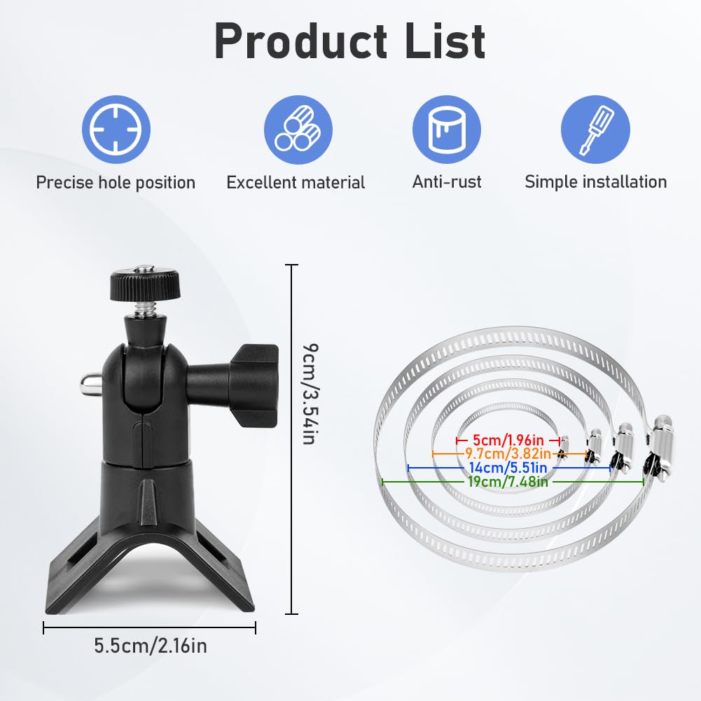 Thumbnail 1 de OFFCUP Supporto da parete regolabile per telecamere di sicurezza (2 pezzi) per Arlo Pro, Arlo Ultra, Arlo Go e altri modelli compatibili, nero