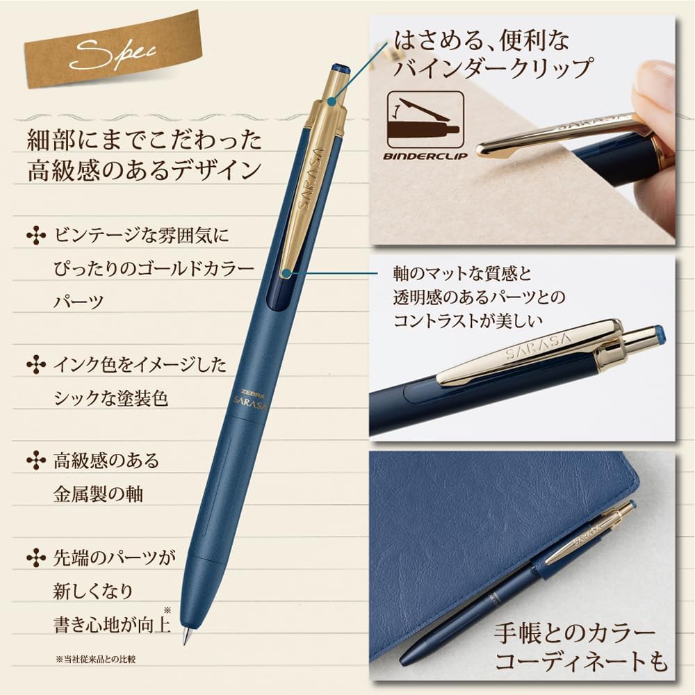 Detalle 1 de ゼブラ P-JJ57-11CN-AZ サラサグランド ジェルボールペン 0.5mm 11色セット