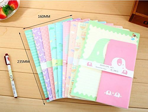 Detalle de DxJ Kawaii Cat Writing Paper and Envelope Set, 30 Sheets and 15 Envelopes