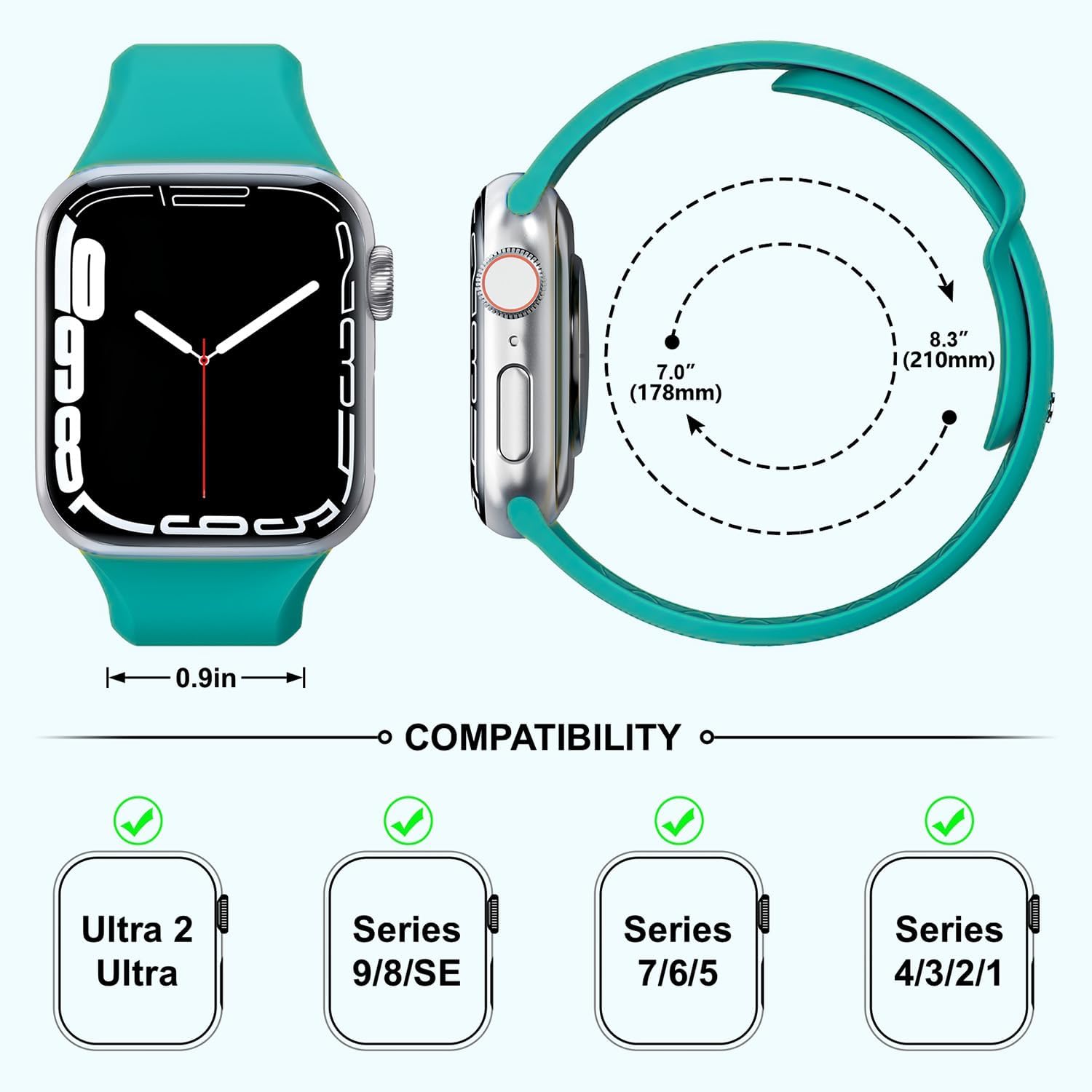 Thumbnail 6 de CyEiSunovLia Silicone Apple Watch Bands