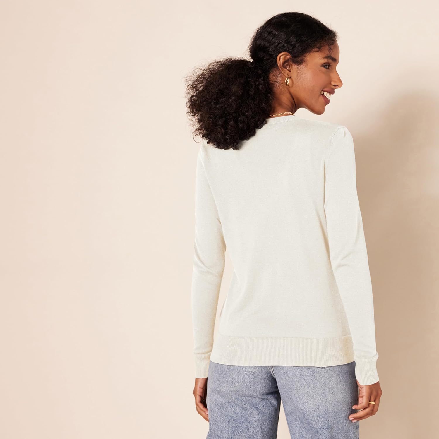 Thumbnail 1 de Amazon Essentials Damen leichte Rundhals-Strickjacke mit Knopfleiste (auch in Übergrößen)
