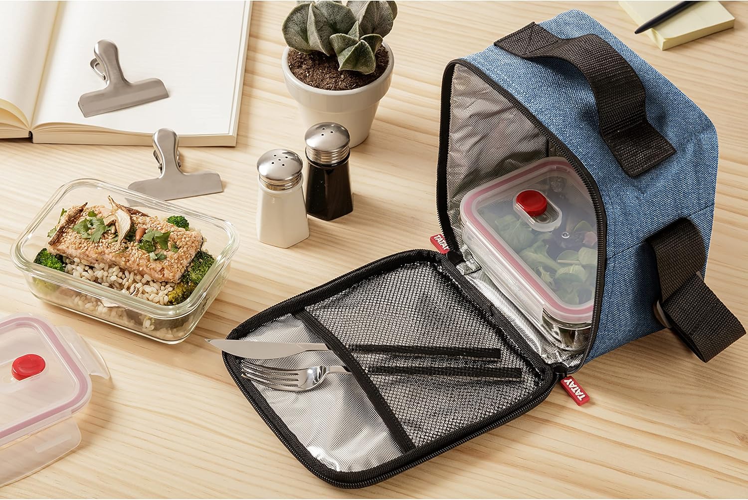 Thumbnail 3 de Tatay Bolsa Termica Porta Alimentos Impermeable 3,5 L Azul Denim