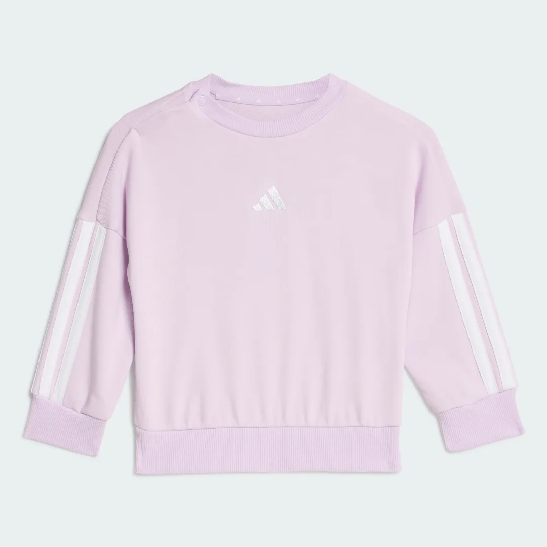 Detalle 2 de Conjunto Essentials (Bebé) de Adidas: sudadera y pantalón en violeta