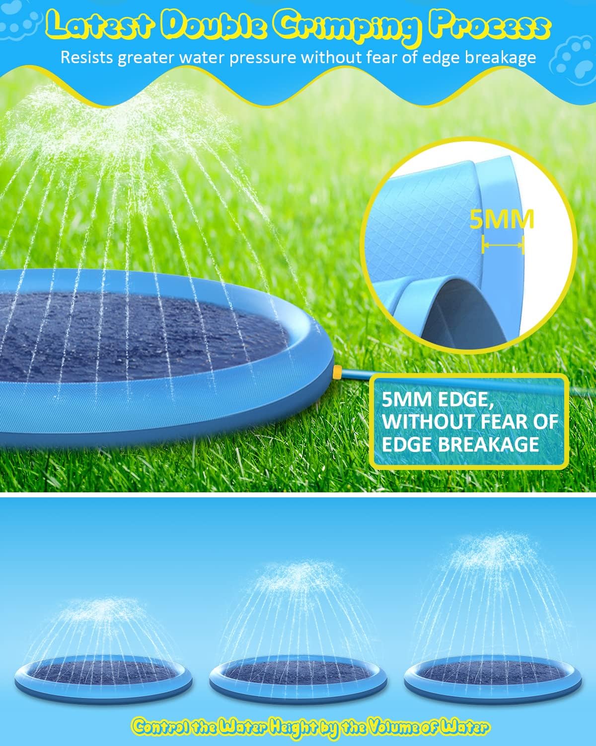 Thumbnail 6 de Raxurt Splash Pad: 0.58mm Thick Anti-Slip Splash Pad for Kids and Dogs