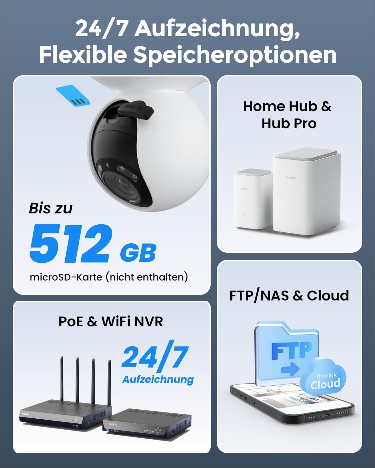 Thumbnail 6 de Reolink 5MP PTZ Außenkamera E1 Outdoor