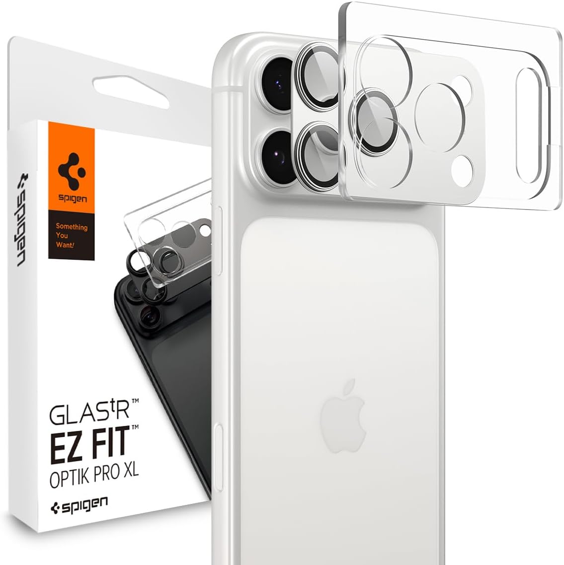 Spigen Glas.tR EZ Fit Optik Pro XL pour iPhone 17 Pro Max : protection intégrale de l’objectif, adhérence renforcée