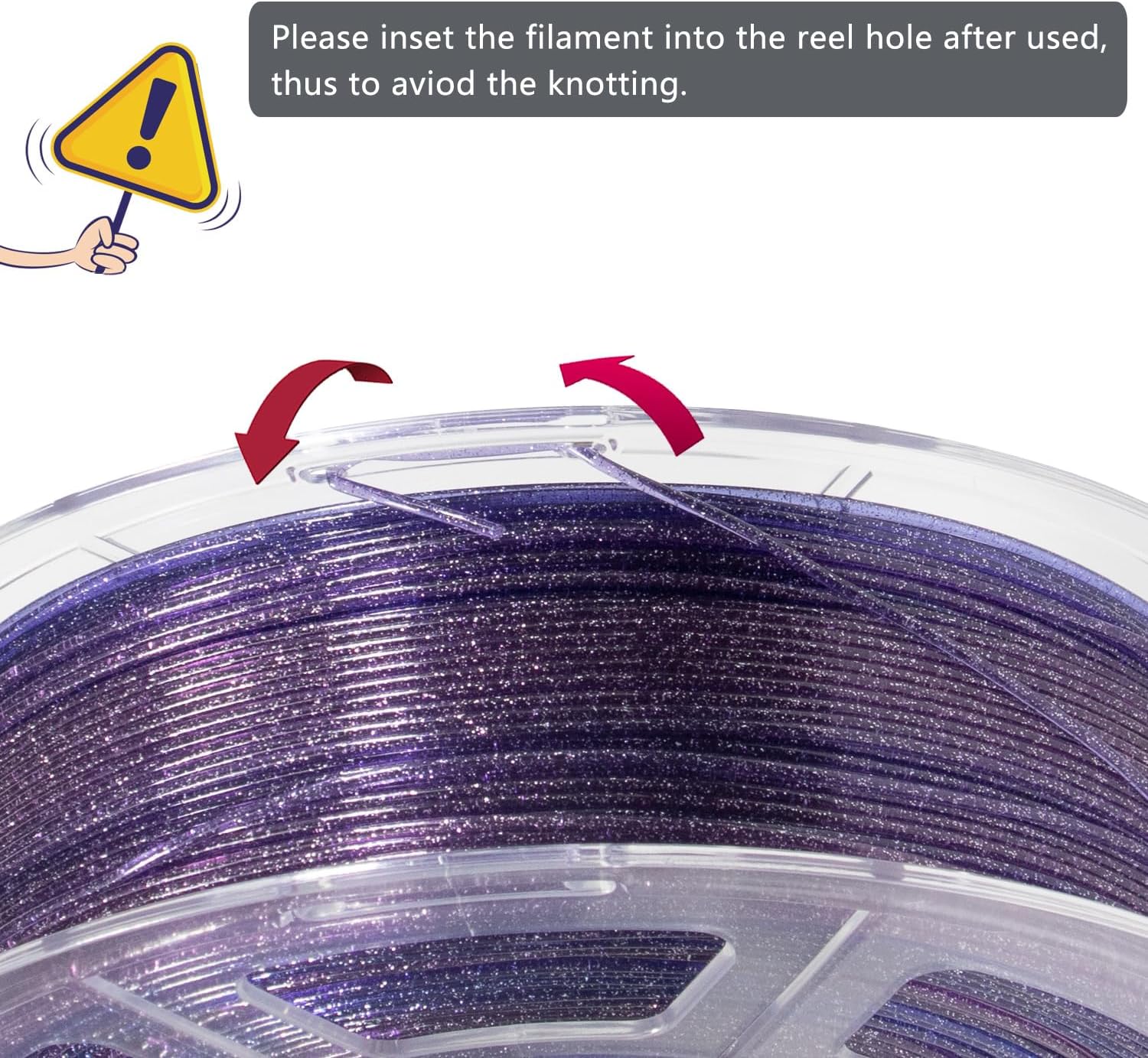 Thumbnail 4 de iSANMATE PLA Transparent Glitzer 1KG 1,75 mm