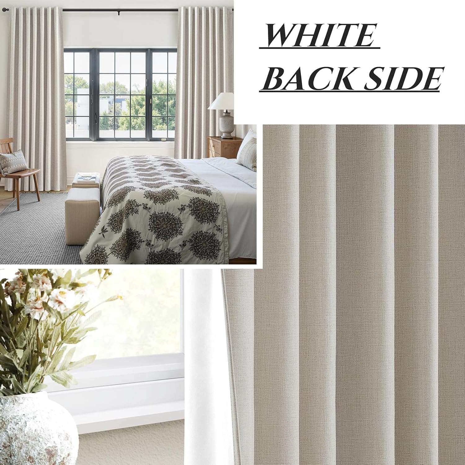Thumbnail 5 de 100% Blackout Curtains 84 Inch 2-Panel Set 🪟