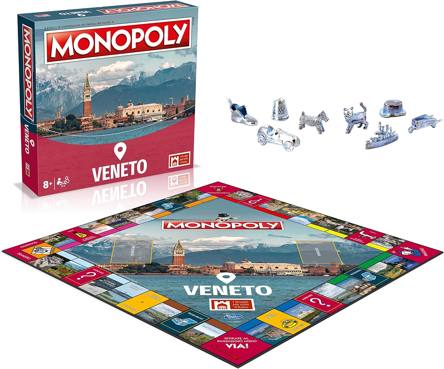 Detalle de Winning Moves Monopoly - I BORGHI più Belli d'Italia - Veneto