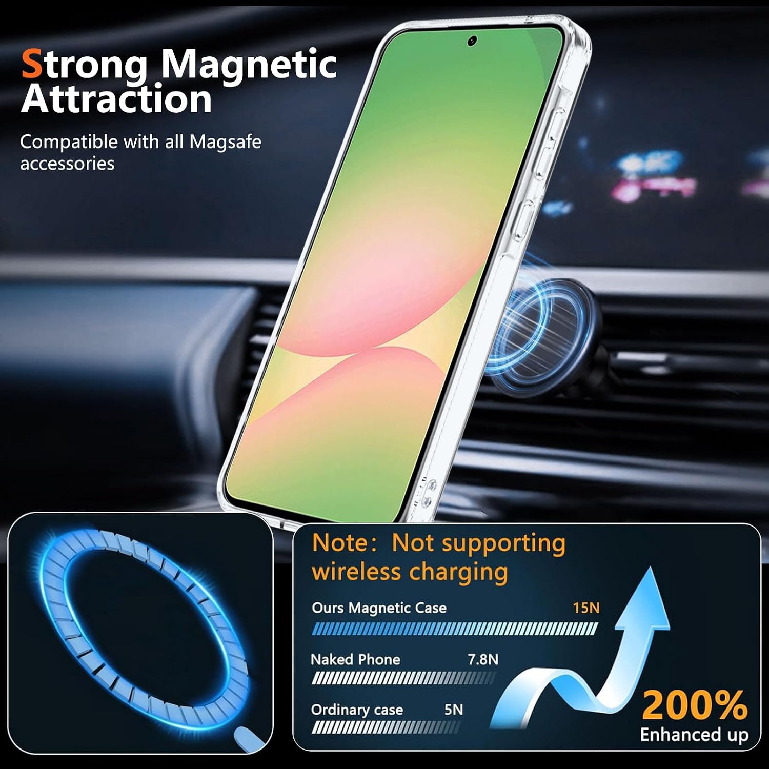 Detalle de XTCASE Coque magnétique Galaxy A56 5G