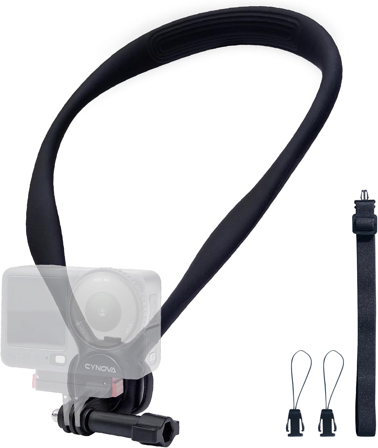 Detalle de CYNOVA Halshalterung für Osmo Action 6 – Vielseitige Nackenhalterung für Actioncam-Setups