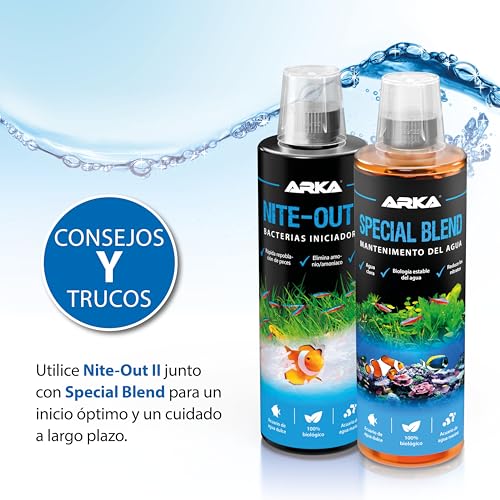Detalle 2 de ARKA Nite-out II 236 ml — Bacterias iniciadoras para acuarios 🐠