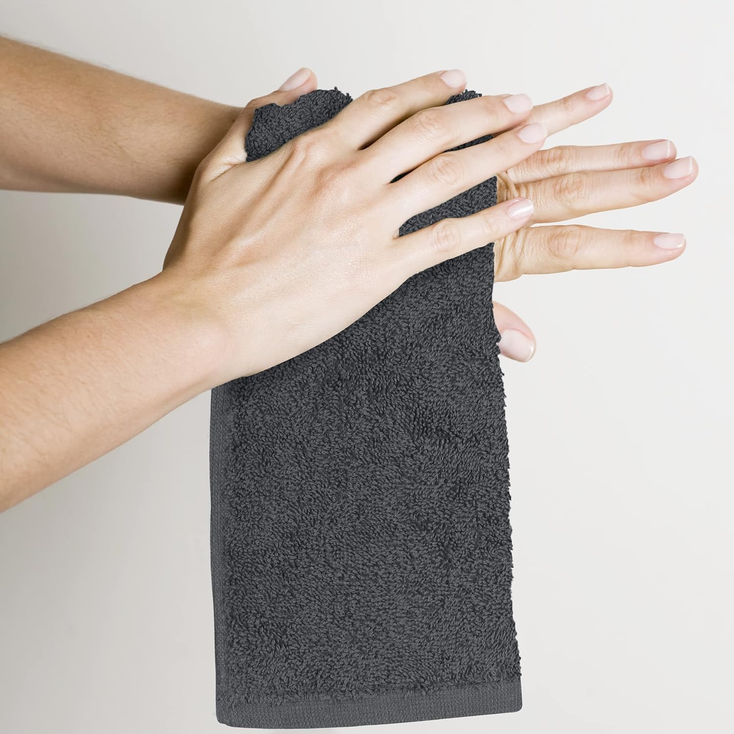 Detalle de Utopia Towels - Set asciugamani 30 x 30 cm in 100% cotone filato ad anelli