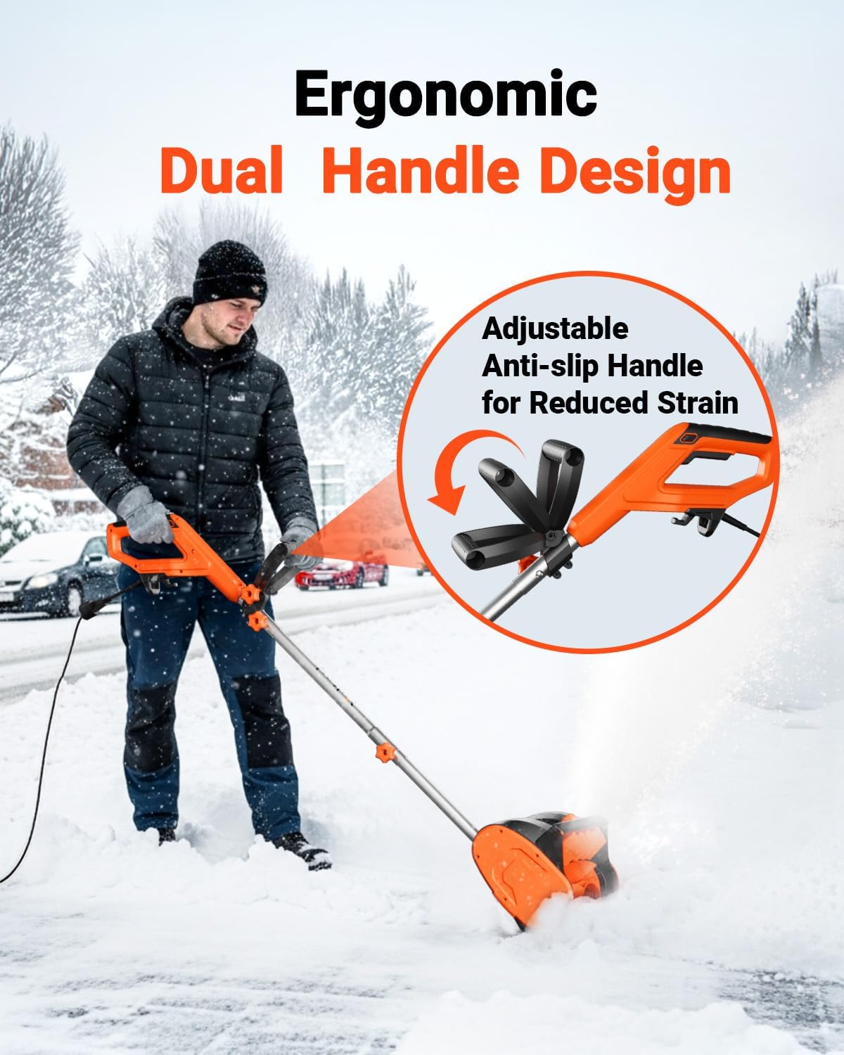 Thumbnail 4 de VOLTASK 12-Inch Corded Snow Blower 10 Amp ☃