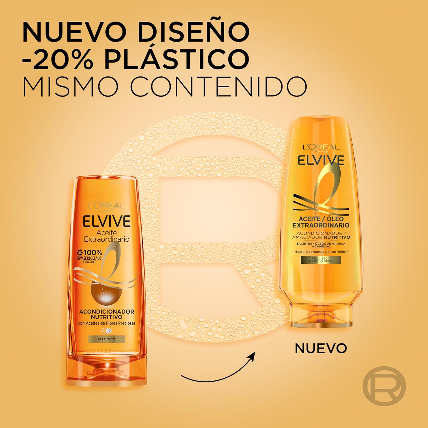 Detalle de L’Oréal Paris Elvive Suaviz.300 Aceite Extra conditioner voor droog haar, 300 ml