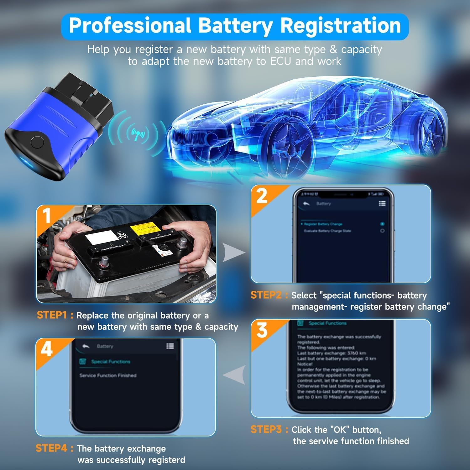 Detalle 2 de AUTOPHIX 3910 Bluetooth OBD2 Diagnosegerät für BMW