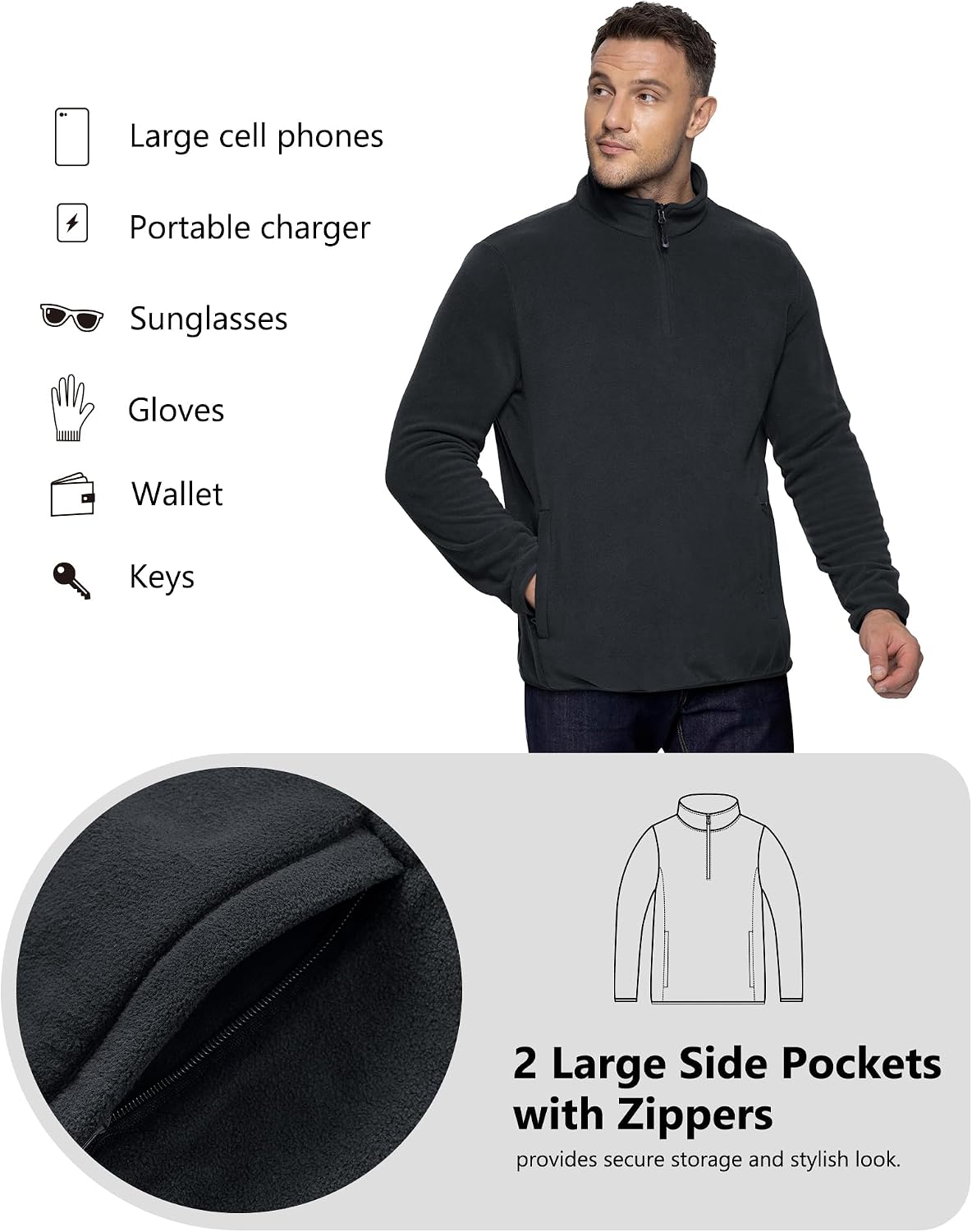 Thumbnail 4 de 33,000ft Fleece Pullover 100% Polyester