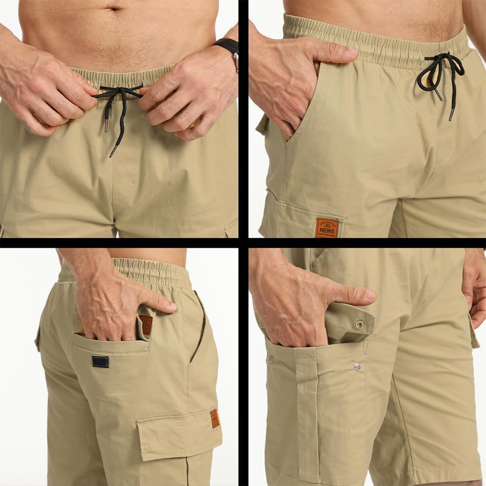 Detalle 1 de ZOXOZ cargoshort voor heren, chino-casual bermuda met 6 zakken