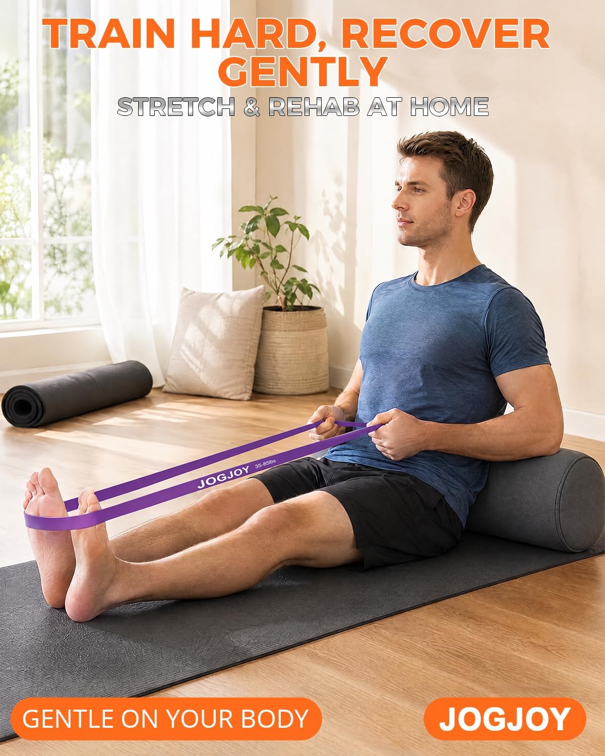 Detalle de JOGJOY JOGJOYZLD002 Resistance Band Set, 35–175 lb TPE, 3 Levels