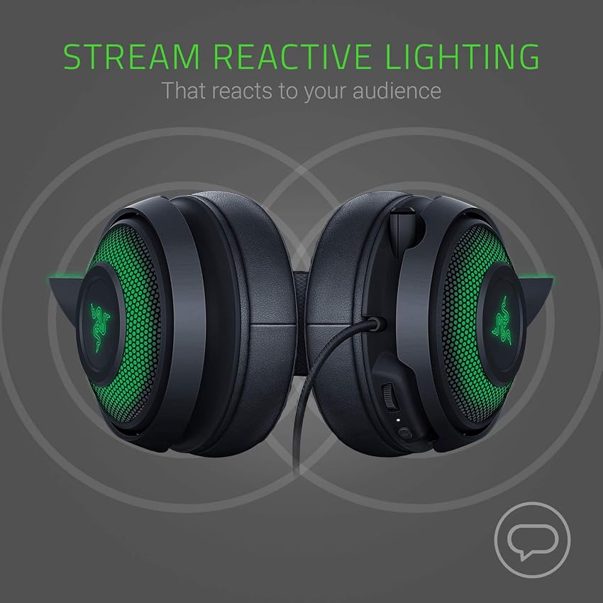 Thumbnail 2 de Razer Kraken Kitty Auriculares gaming con RGB y micrófono
