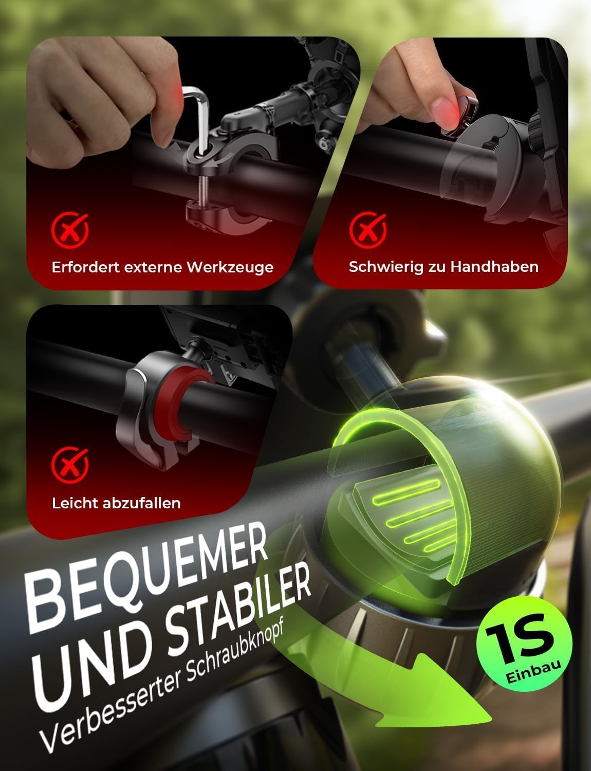 Thumbnail 3 de LISEN Handy Halterung Fahrradlenker 360°