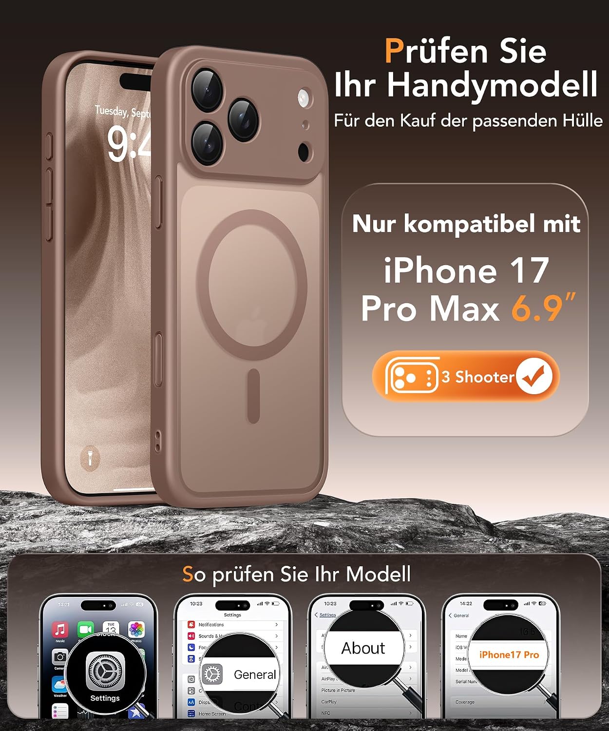 Thumbnail 1 de Magnetische Hülle iPhone 17 Pro Max