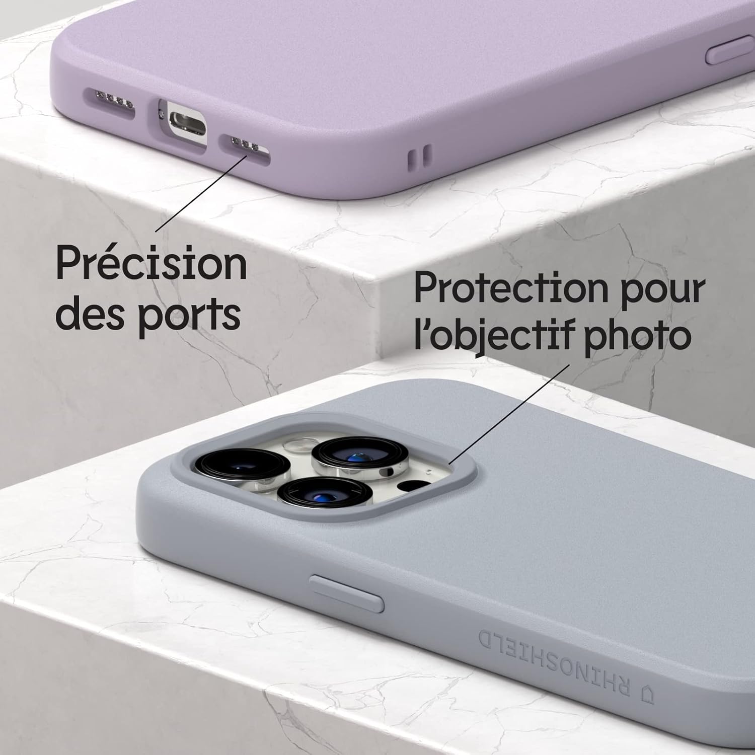 Thumbnail 3 de RhinoShield SolidSuit coque fine compatible iPhone 12 mini – finition mate bleu cobalt