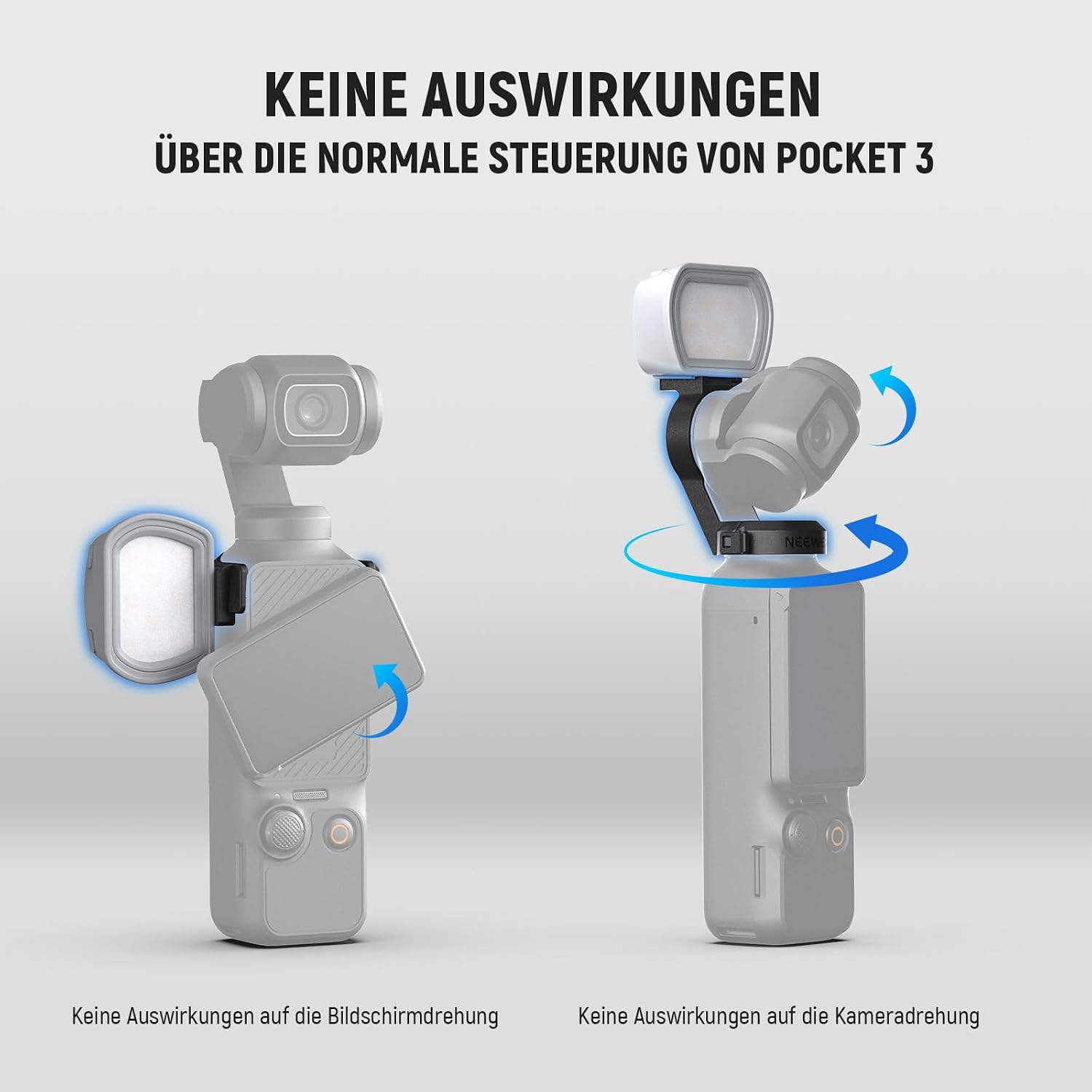 Thumbnail 6 de NEEWER Basics M21 magnetisches Hilfslicht USB‑C für OSMO Pocket