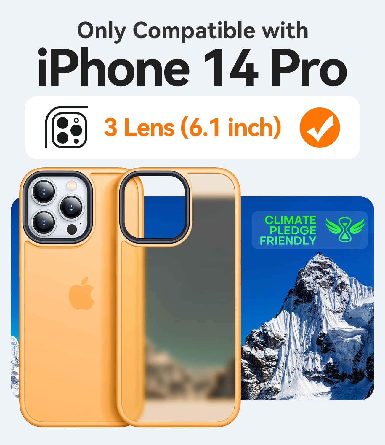 Thumbnail 1 de CANSHN Funda Mate iPhone 14 Pro – Protección Antirayaduras