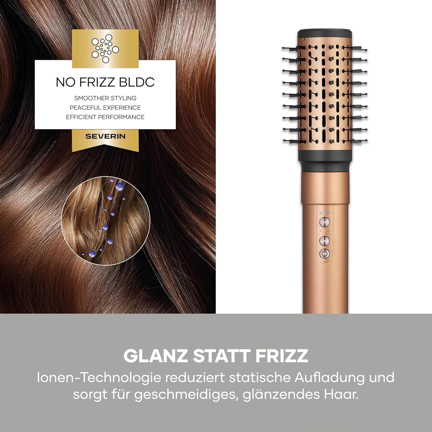 Detalle 2 de Severin 5-in-1 Airstyler WL 0685 – Multifunction Hairstyler mit 1300–1500 W, 5 Aufsätzen und Ionic-Technologie