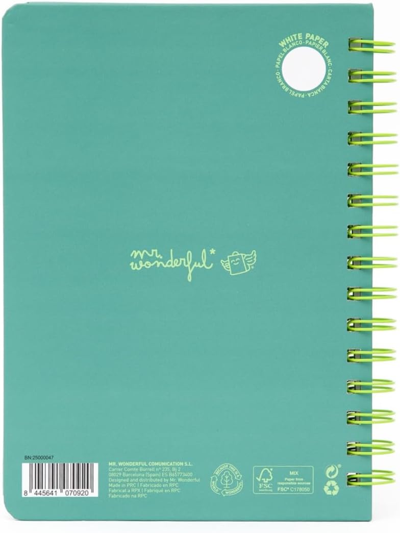 Thumbnail 1 de Mr. Wonderful – Cahier de notes A5 3D Squishy Paresseux
