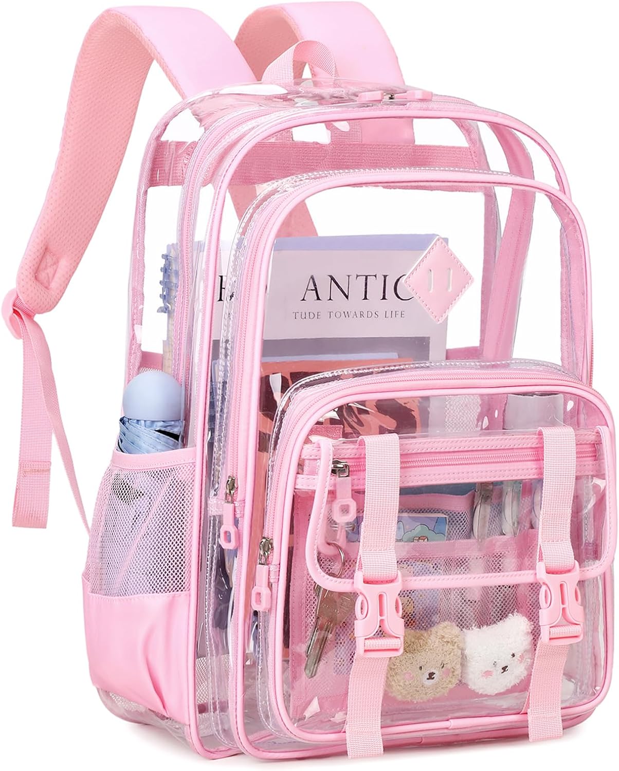 Detalle 2 de QIXIHU Large Clear Stadium Backpack 1
