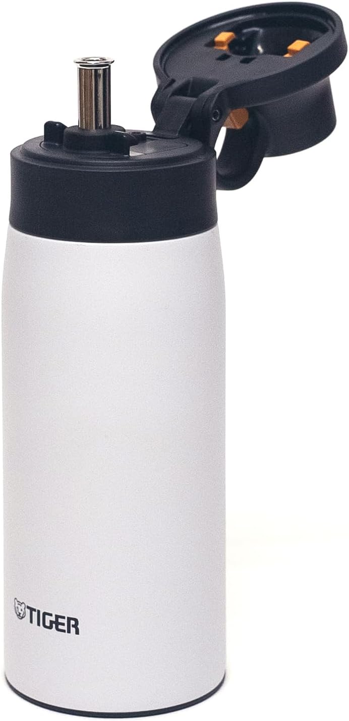 Detalle de タイガー魔法瓶 MCS-A35NWT ステンレスボトル 350ml ストロー付き・保冷専用