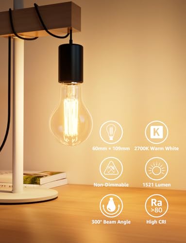 Thumbnail 6 de Lepro 1520lm Bayonet Light Bulb A-Rated, 7.2W, Warm White – Pack of 2