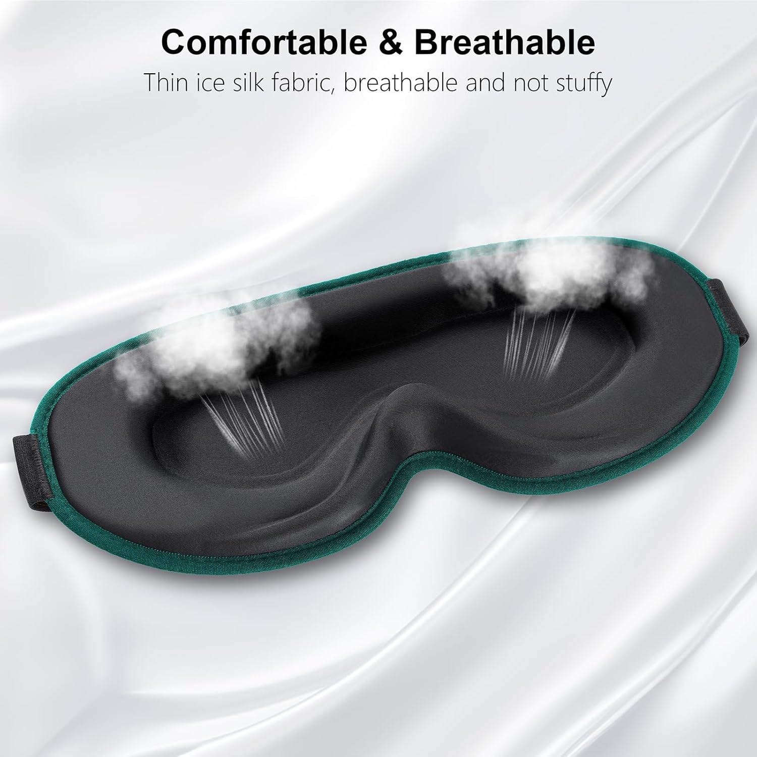 Thumbnail 5 de Gritin 100% Blackout Sleep Mask with Ear Plugs – Ultra Comfort, 3D Eye Design & Travel Essentials