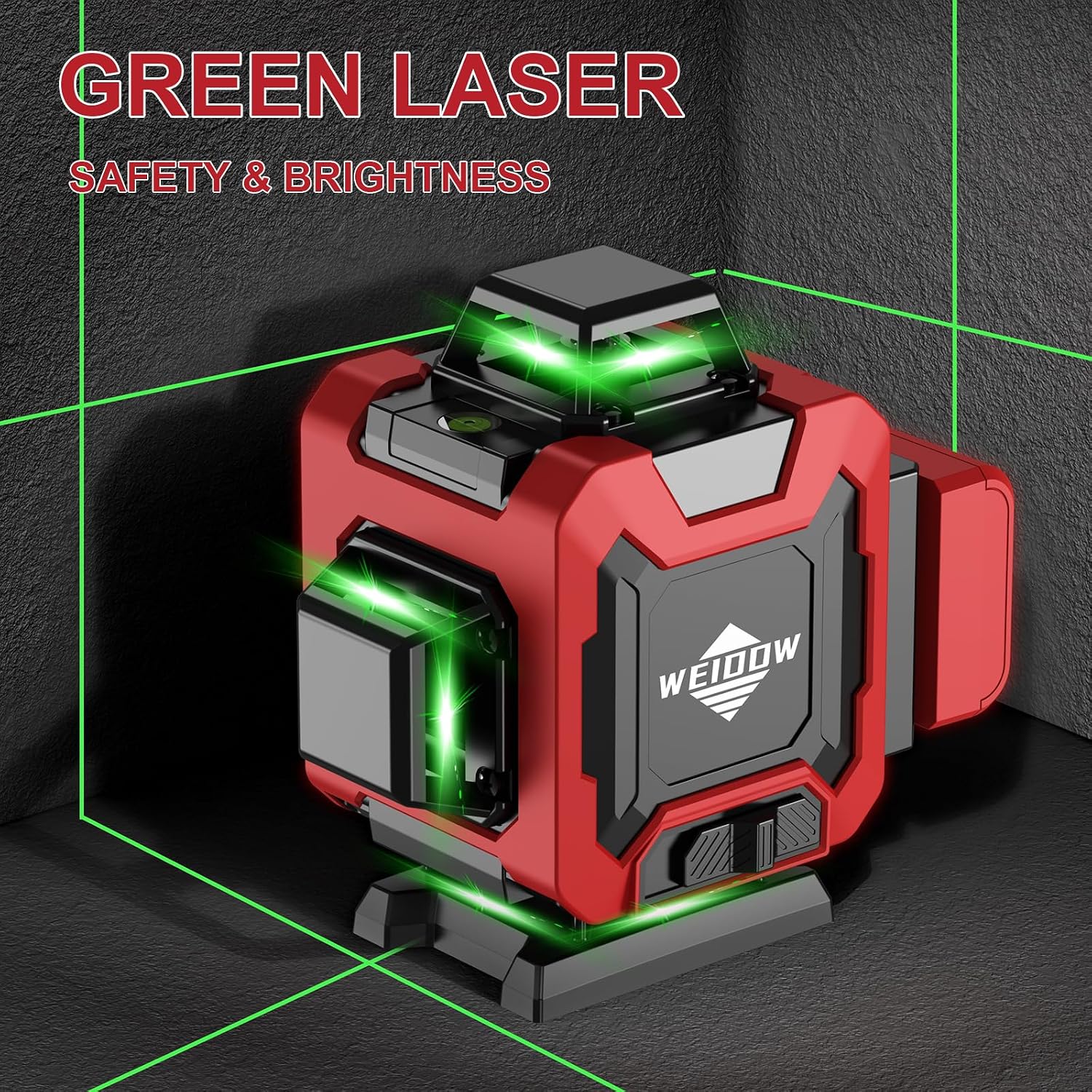 Thumbnail 4 de WEIDDW 1 4x360° Green Laser Level with Self-Leveling and Tripod