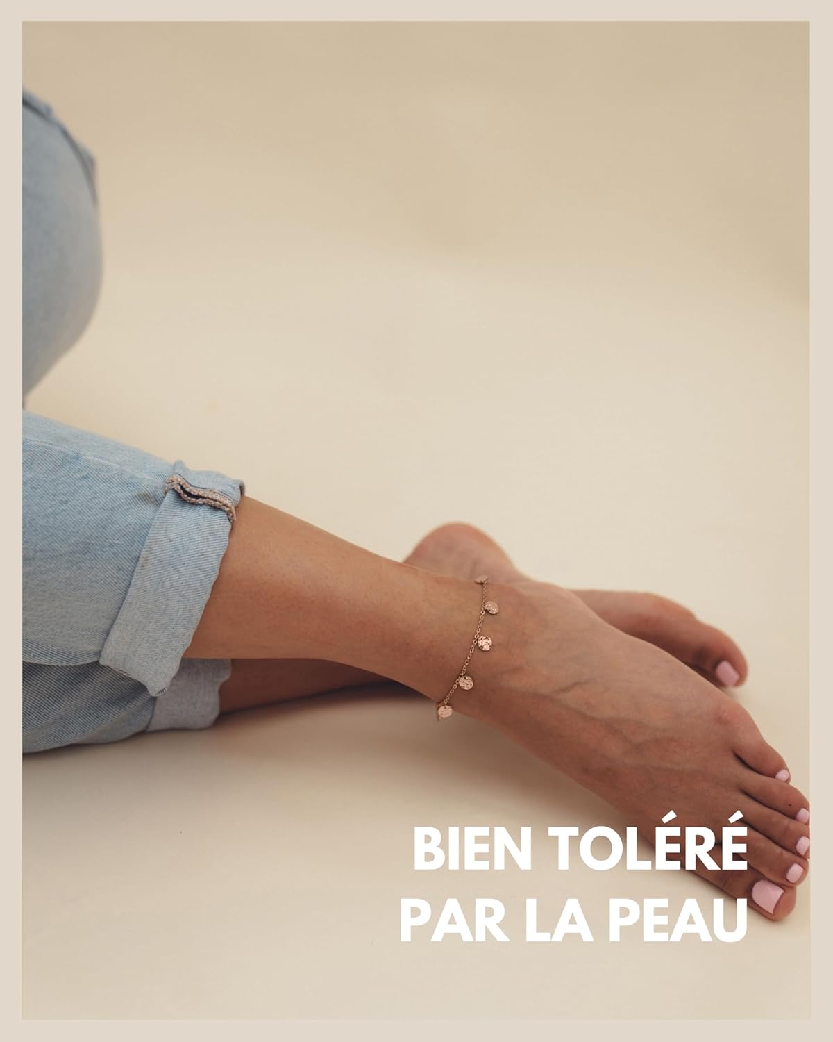 Thumbnail 1 de GD GOOD.designs Bracelet de cheville plaquettes martelées